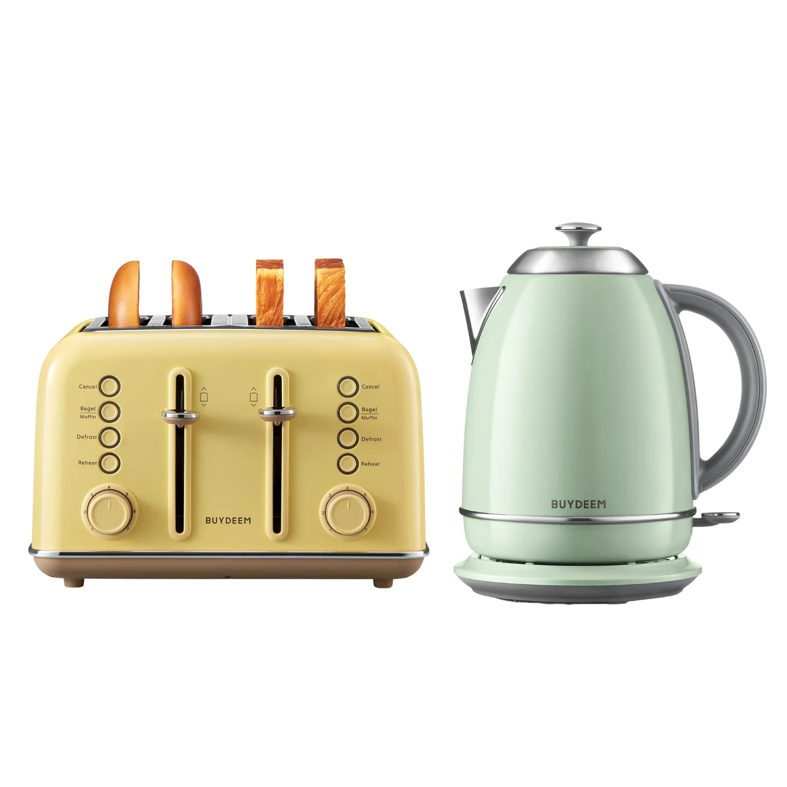 4-Slice Toaster with Electric Kettle - Image 8