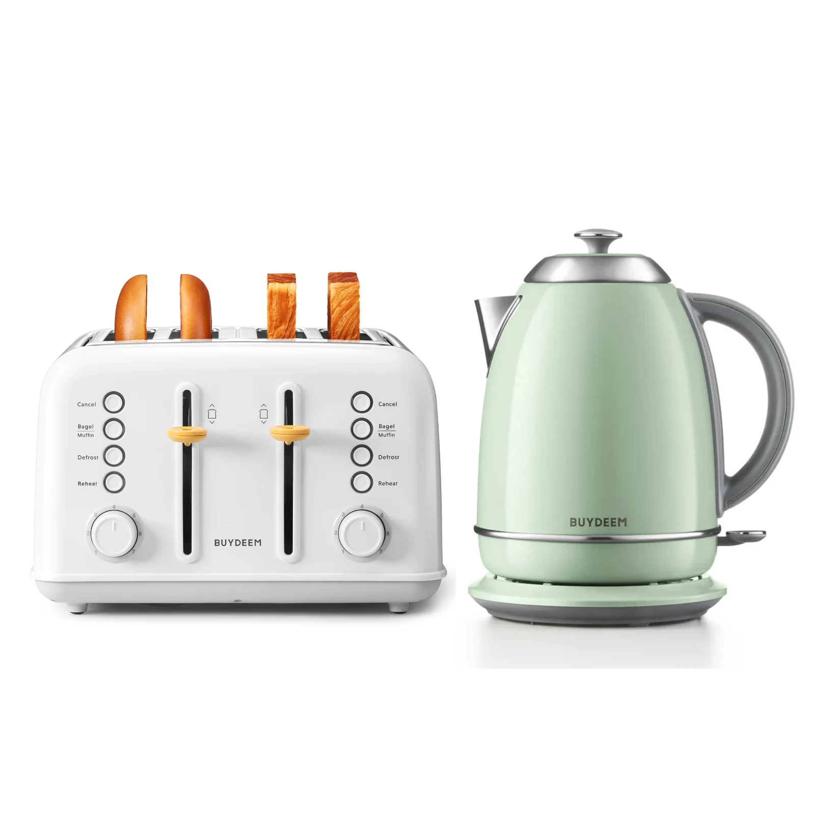 4-Slice Toaster with Electric Kettle - Image 16