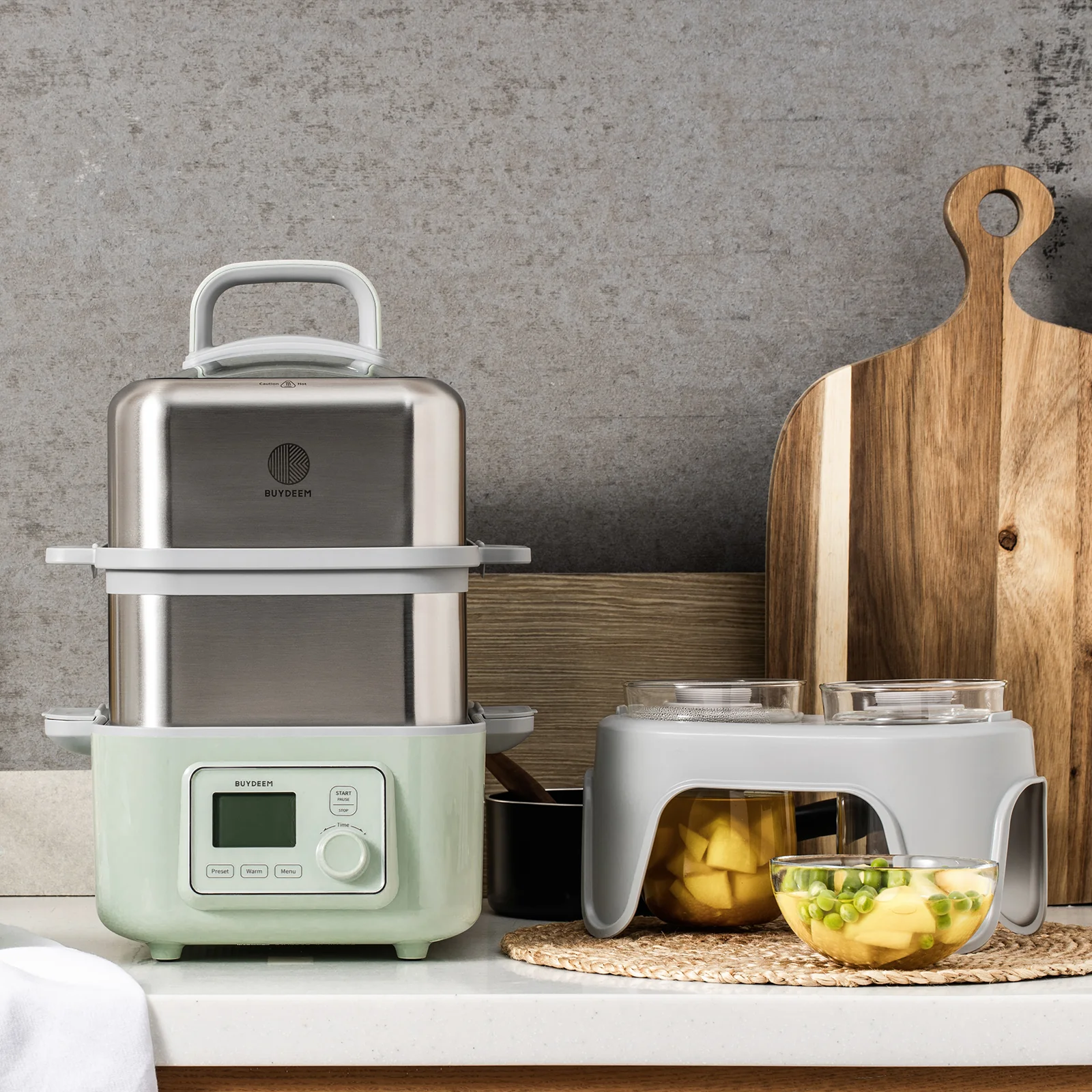 G563 Two-Tier Food Steamer (Stew Pots Included), 10.6QT - Bundle Offer - Image 7