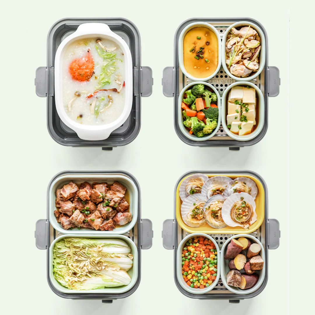 G67 Electric Food Steamer with Ceramic Lunch Box - Bundle Offer - Image 3