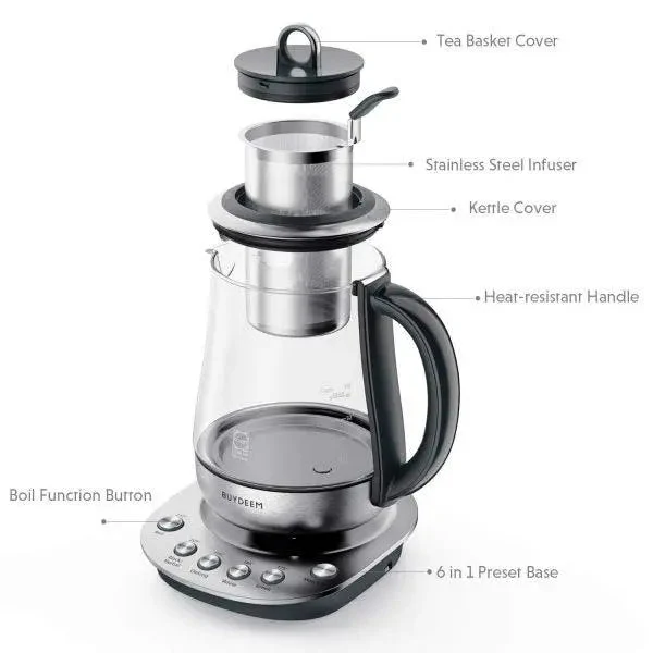 K2423 Electric Tea Maker with Infuser, 1.2L - Image 2