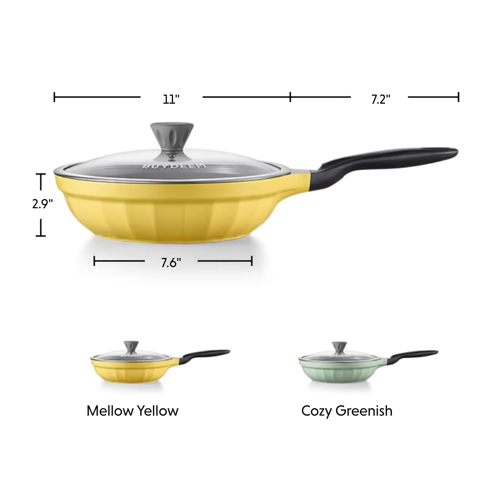 Ceramic Nonstick Frying Pan, 3.6QT - Image 8