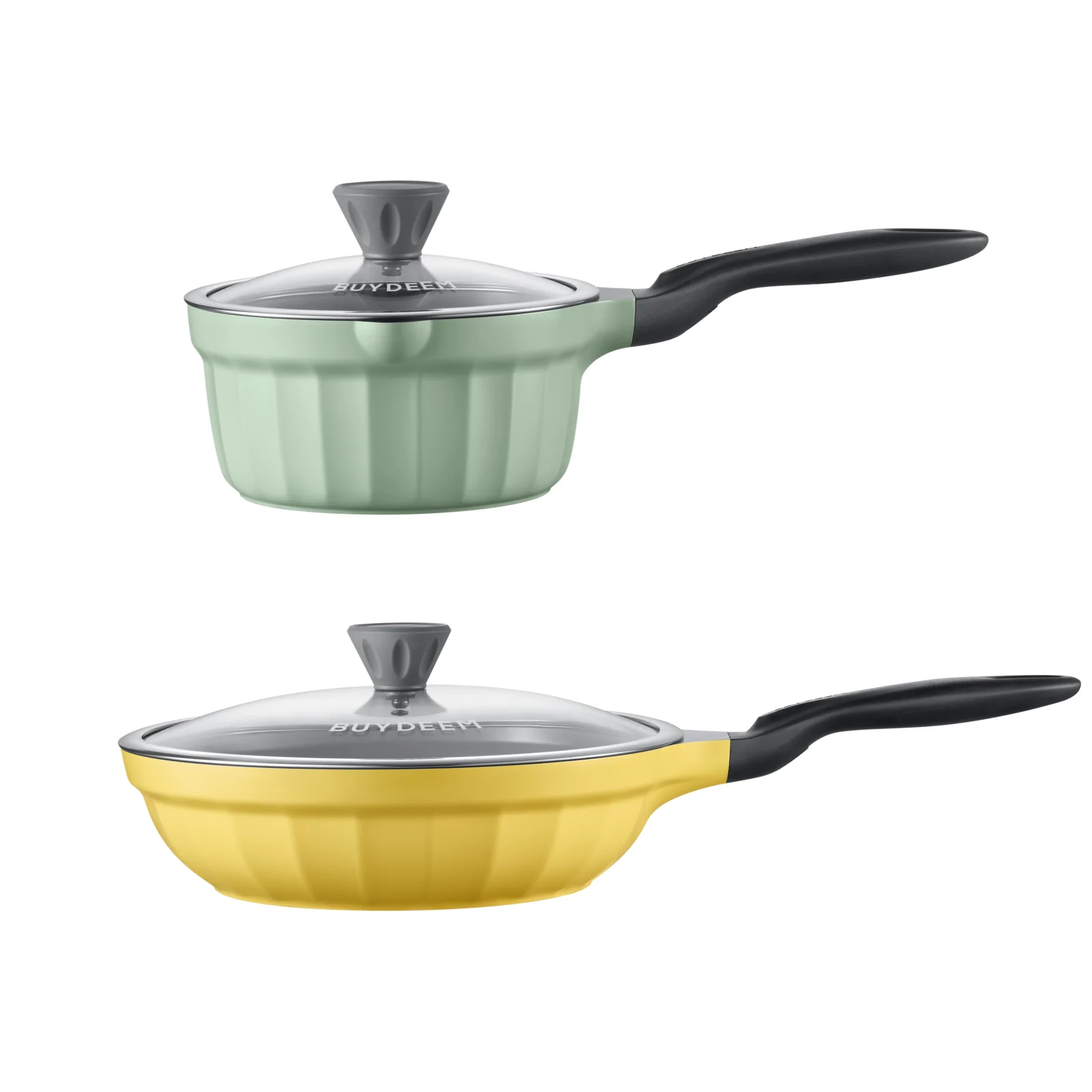 Ceramic Nonstick Frying Pan & Saucepan - Bundle Offer - Image 4