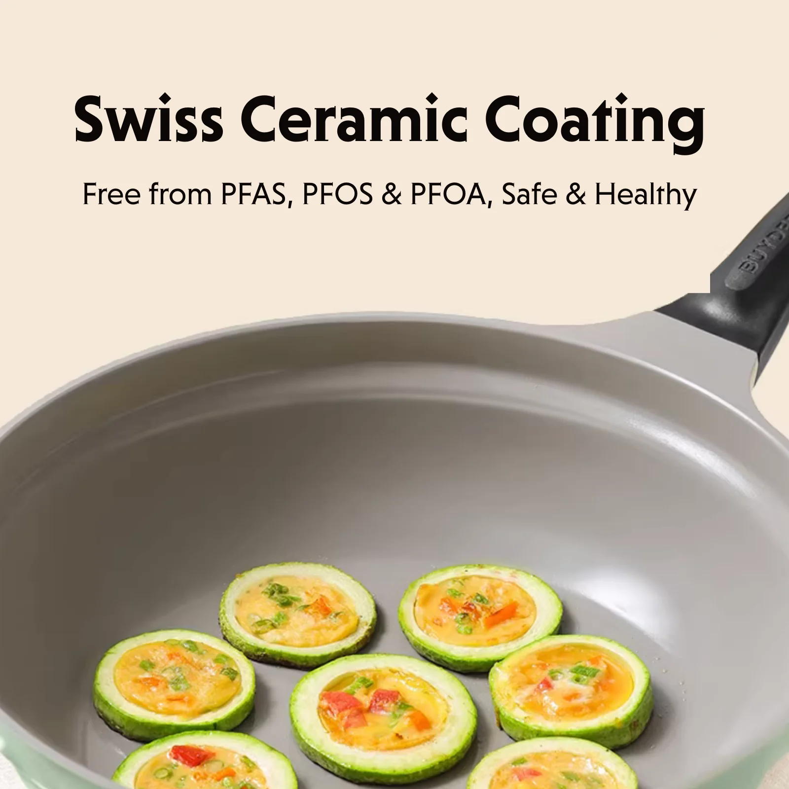 Ceramic Nonstick Frying Pan, 3.6QT - Image 4