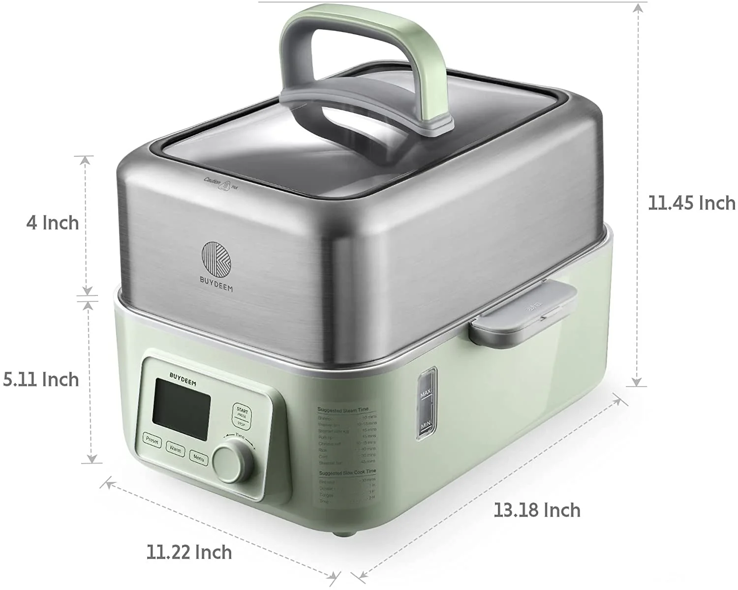 G553 Electric Food Steamer, 5.3QT (Stew Pots Not Included) - Image 6