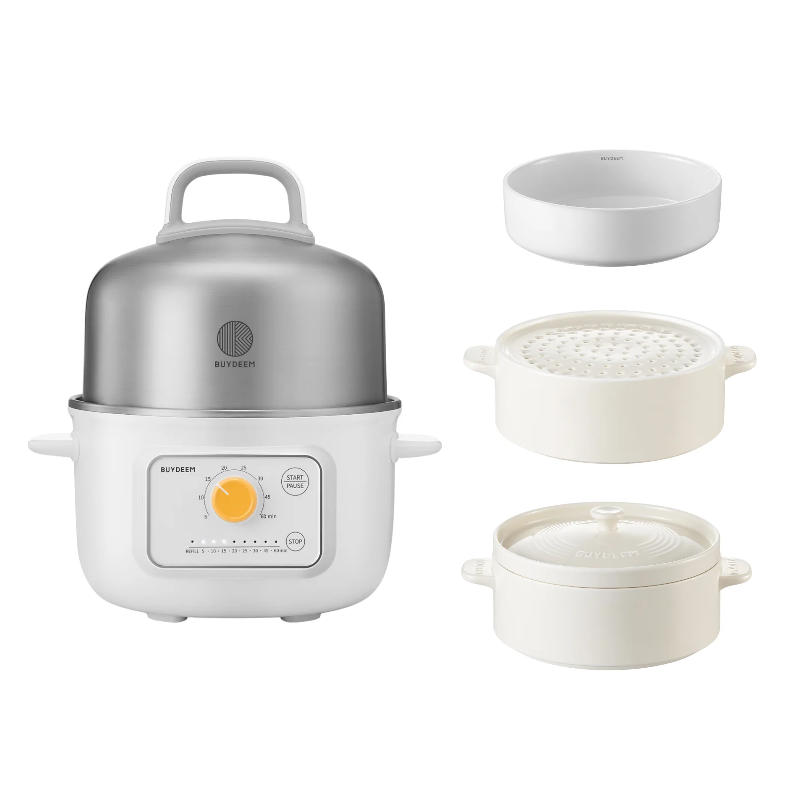 G32 Food Steamer with Steam Plate, Rack & Pot- Bundle Offer