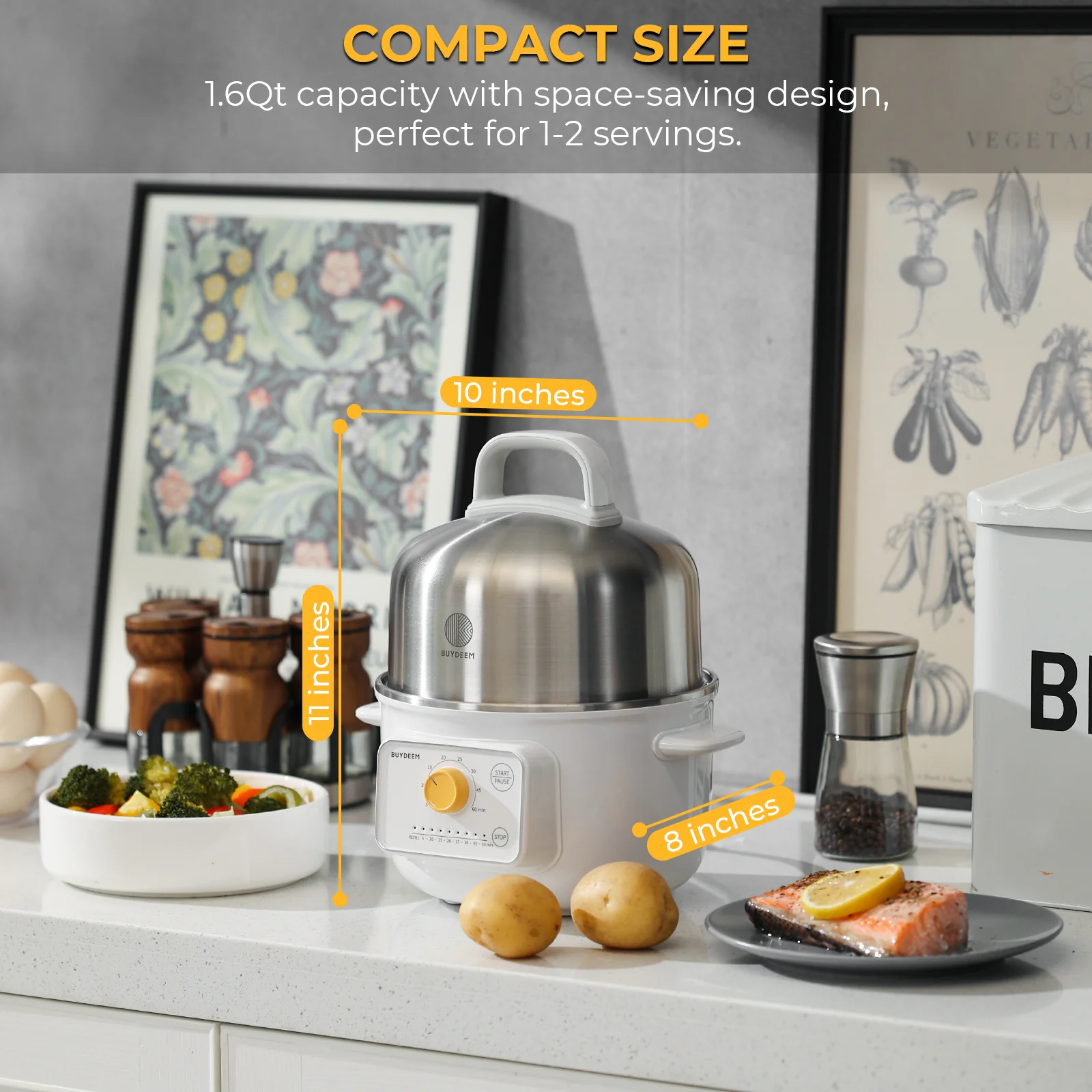 G32 Mini Electric Food Steamer with Ceramic Lunch Box - Bundle Offer - Image 5