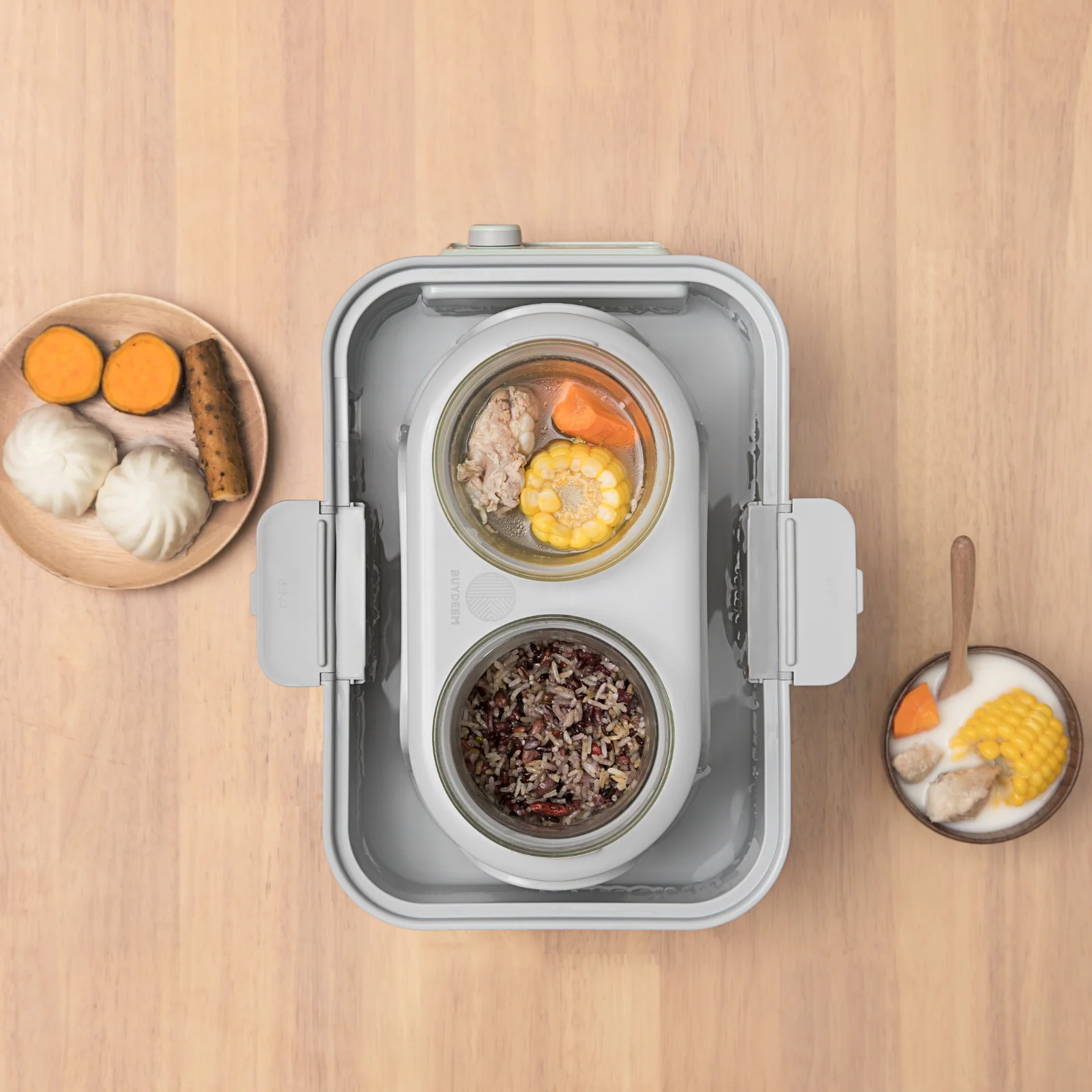 G563 Electric Food Steamer with Waterless Ceramic Steam Pot - Bundle Offer - Image 3