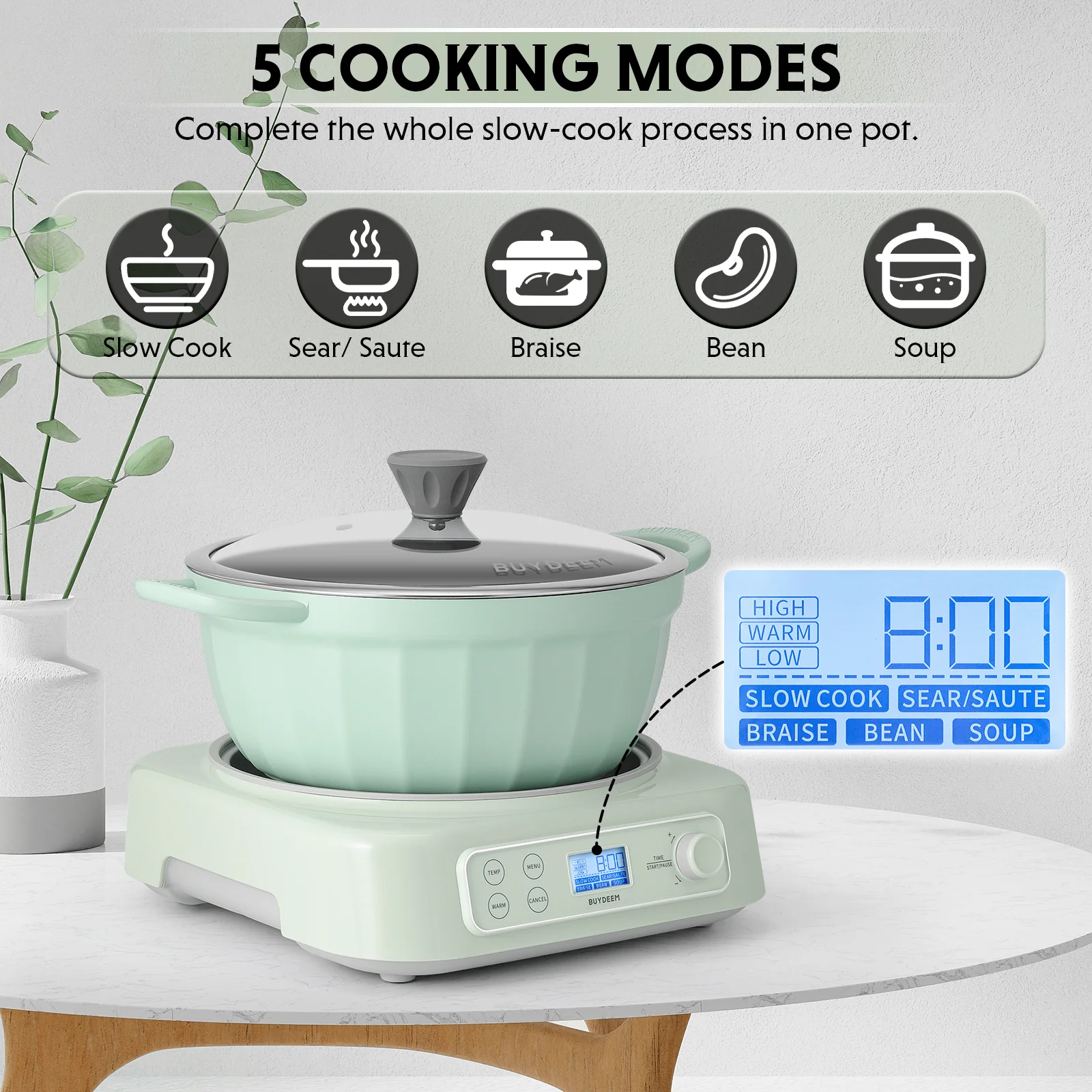 Slow Cooker with Nonstick Stockpot - Image 3