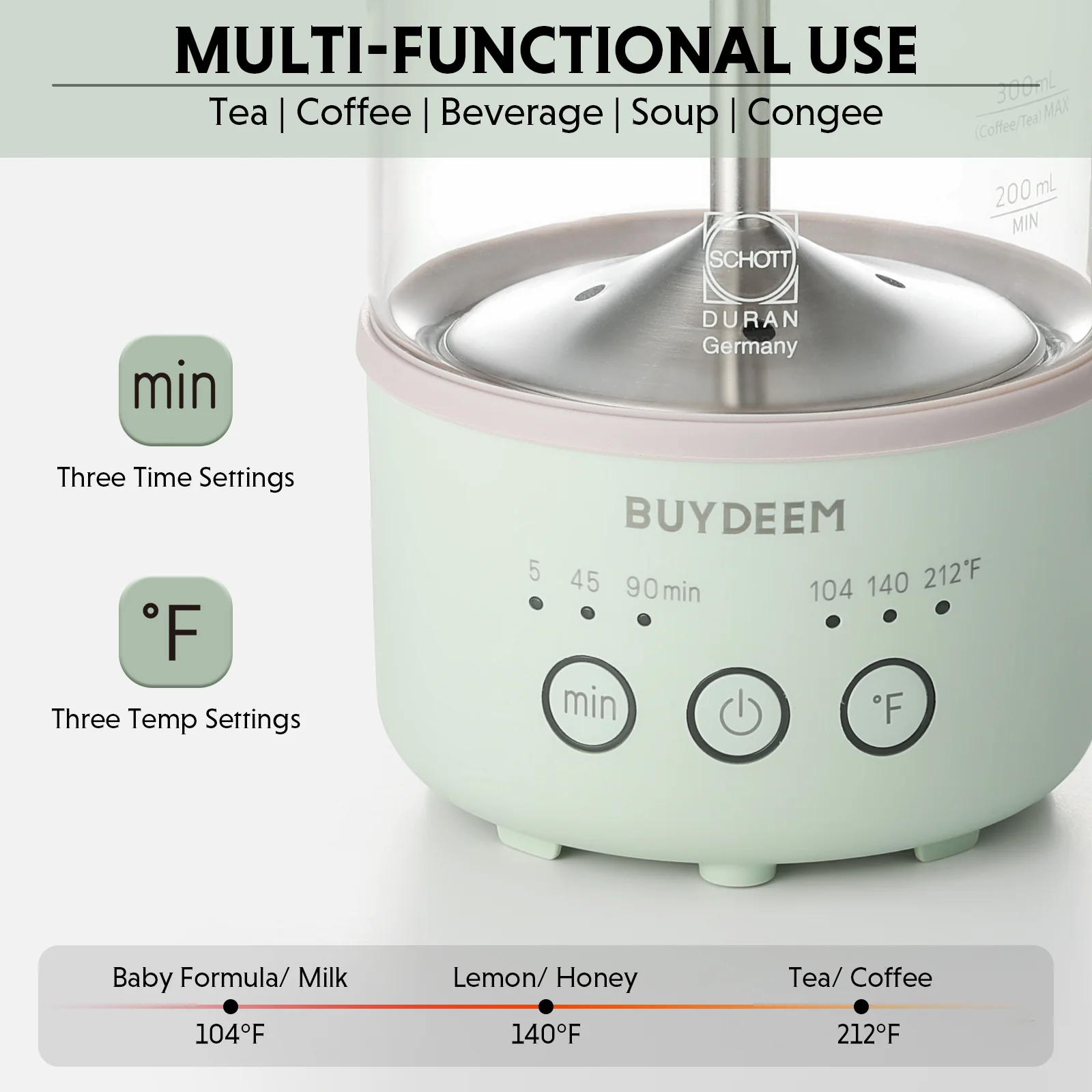 K32 Mini Multi-function Tea & Coffee Maker, 0.6L - Image 4